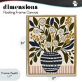 thumbnail image 4 of Stupell Industries Eclectic Wild Bloom Boho Arrangement Gold Floating Frame Canvas Art, 17 x 21, by Creative Studio, 4 of 8
