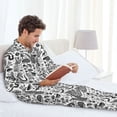 thumbnail image 6 of Pofeuu Fall Forest Print Men's Long Sleeve Pajama Set Pijamas Para Hombres Pijamas Para Hombres Mens Pajamas Set-Medium, 6 of 7