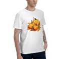 thumbnail image 5 of Pumpkin Fall T-Shirt for Men Cotton 100% Summer Tops Women Fashion Casual Short Sleeves Round Collar Short-Sleeve Couple Top Tees, 5 of 6