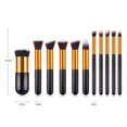 thumbnail image 4 of Juego de 11 brochas de maquillaje profesionales para rostro, base, polvos, rubor, sombra de ojos, herramienta de maquillaje, 4 of 8