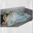 thumbnail image 6 of Starfish Soft Flannel Fleece Throw Blanket, Holiday in the Hawaii Watercolor Art Dreamy Seacoast with Colorful Starfishes, Cozy Plush for Indoor and Outdoor Use, 50" x 70", Multicolor, by Ambesonne, 6 of 6