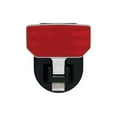 thumbnail image 1 of Carr Truck Step 183242 HD Truck Step; 2 Inch Receiver Hitch Mount; Single; Flat Step; 650 Pound Capacity; Non-Extendable; Fold Up; Black With Diamond Tread Aluminum Step/Red Reflector; Aluminum, 1 of 4