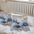 thumbnail image 6 of Throw Pillow Covers 26x26 Inch Set of 2, Navy Blue Mountain Waterproof Outdoor Pillow Covers, Modern Abstract Art Tree Decorative Cushion Pillowcases for Couch, Sofa, Bed, Garden, Patio, 6 of 9