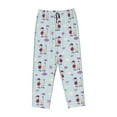 thumbnail image 4 of Naloa Poodle Dog Print Women’s Ultra-Soft Comfy Pajama Lounge Pants with Pockets & Drawstring, 4 of 8