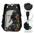 thumbnail image 3 of Daiia Fantasy Wizard Dog Art Pattern USB Charging Backpack for Men and Women, Anti-Theft Backpack,Travel Backpack,School Backpack,College Backpack,Laptop Backpack, 3 of 7