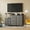 Gray, variant on 8-Drawer Console for Wall-Mounted TV, 48" Media Dresser with Built-in Charging Station, Heavy-Duty 1.5mm Steel Frame, Minimalist Under-TV Storage for Bedroom & Living Room,White