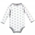 thumbnail image 2 of Touched by Nature Organic Cotton Long-Sleeve Bodysuits 5pk, Cactus, Preemie, 2 of 6