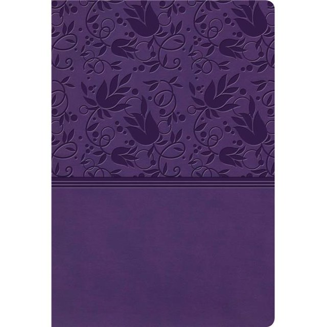 Bible de Référence à Imprimé Super Géant KJV, Toucher Cuir Violet - Mai 2020