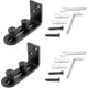 thumbnail image 2 of 2 Pack Sliding Barn Door Floor Guides, Flush Sliding Door Bottom Guide, Adjustable Wall Mount Stay Roller Hardware Kit, 2 of 5