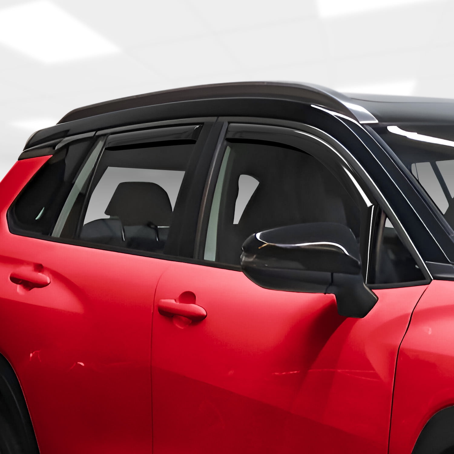 Voron Glass In-Channel Extra Durable Rain Guards for Toyota Corolla Cross 2022-2024, Window Deflectors, Vent Window Visors, 4 Pieces - 200489