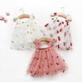 thumbnail image 6 of Toddler Baby Girls Suspender Pineapple Embroidered Tutu Princess Dress Fluffy Mesh Sundress, 6 of 6