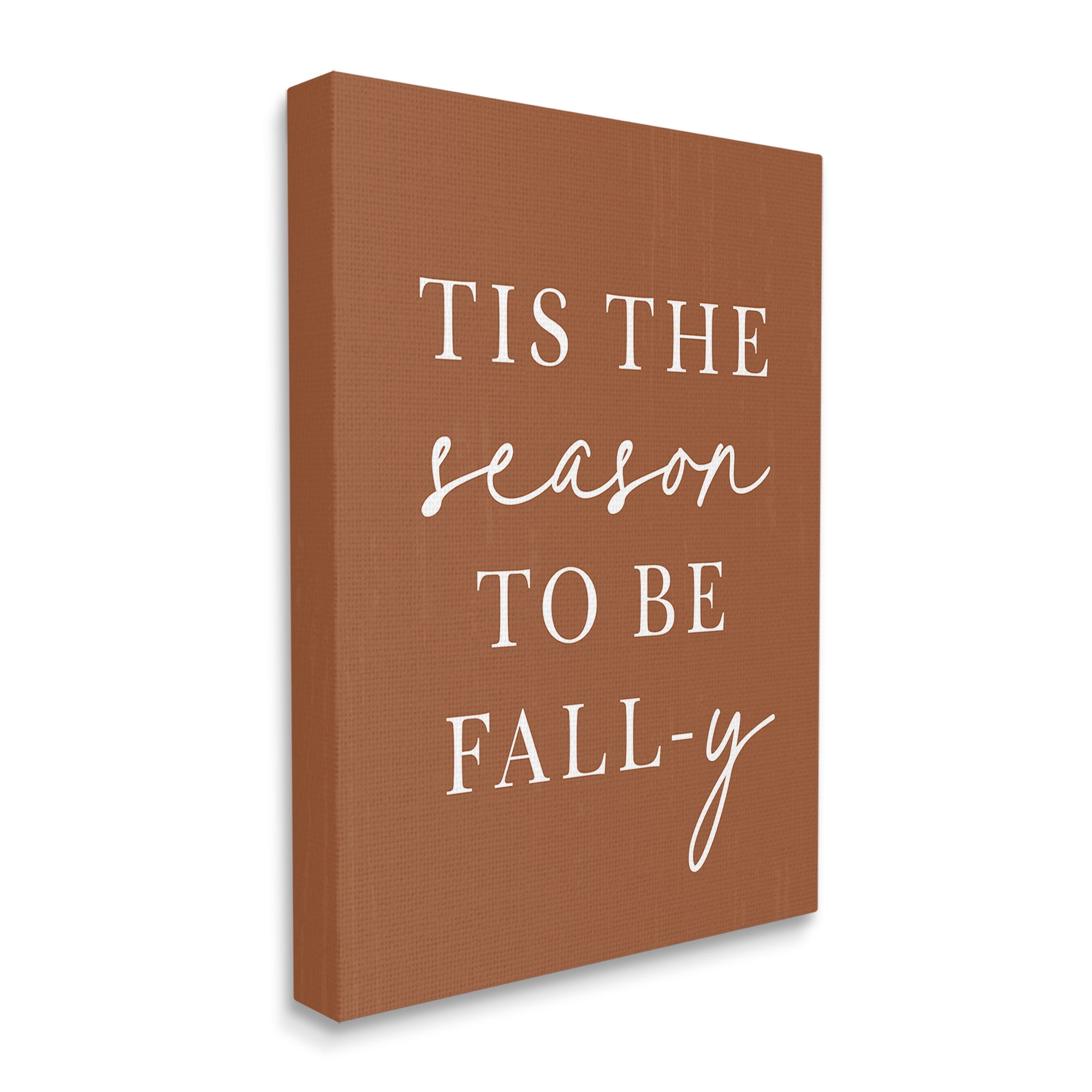 Stupell Industries Season To Be Fall-y Holiday Painting Gallery Wrapped Canvas Art Print Wall Art, 16 x 20