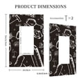 thumbnail image 3 of KLL Wine Seamless Wall Plate,Gloss Finish,Standard Size 1 - 5" x 3", Polycarbonate Thermoplastic,Electric Receptacle Plug Covers, 3 of 6