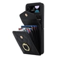 thumbnail image 4 of Para Samsung Galaxy Z Flip 3 Flip4 5 Funda De Cuero De Lujo Con Soporte De Anillo Fundas De Cartera De Tarjeta, 4 of 4