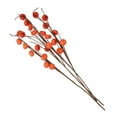 thumbnail image 2 of PENGXIANG 4 Pcs Decorative Thanksgiving Halloween Simulation Pumpkin Small Branch Decors (Orange), 2 of 4