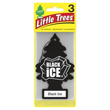 Little Trees Air Freshener Black Ice Fragrance 3-Pack