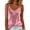 Pink, variant on BUIGTTKLOP Velet Tops for Women Adjustable Spaghetti Strap Sleeveless Shirts Scoop Neck Velour Camisole Tops Loose Fitted Party Camis