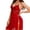 Wine# lingerie for women, variant on Pafei Tyugd Mini Lingerie for Women Trendy Deep V Neck Mesh Slip Dress Cozy Adjustable Spaghetti Straps Low Back Cami Sleep Dress White S