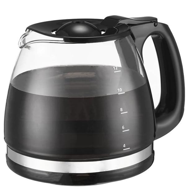 Jarra para café NEOAURR de 12 tazas compatible con Black & Decker, negra