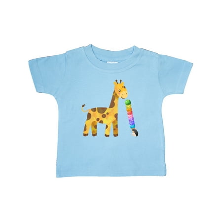 

Inktastic Giraffe and Rat Friends with Ice Cream Gift Baby Boy or Baby Girl T-Shirt