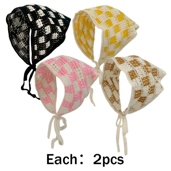 TELOLY 8Pcs Bandanas for Women,Girly Style Bag Scarf,Fresh and Sweet Bandana Set