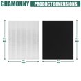 thumbnail image 4 of CHAMONNY D360 True HEPA Replacement Filter D3, Compatible with D360 Air Purifier, Compare to D3 Filter, Item Number 1712-0101-02,2 H13 True HEPA Filt, 4 of 7