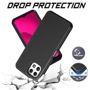 Xpression Phone Case For Cloud Mobile Stratus C8 Dual Layer Slim & Tough Hybrid Shockproof Heavy Duty Rubber TPU Matte with Textured Rugged Shell Protection Cover, Black