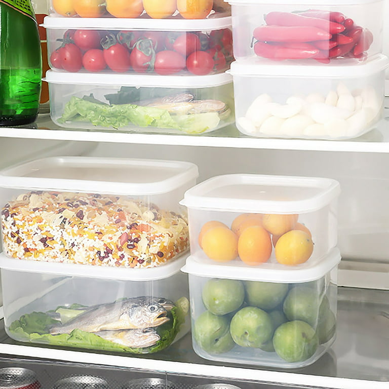 KmaiSchai Small Containers With Lids Kitchen Refrigerator Organizer  Refrigerator Airtight Storage Box With Lid Food Container Freezer Organizer