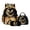 Black and Yellow - Bee Daisy, variant on Backpack for School, Butterfly Printed 3 in 1 Backpack Set with Lunch Box and Pencil Pouch for Primary Middle, Lightweight Schoolbag with Padded Strap for Teens Girls