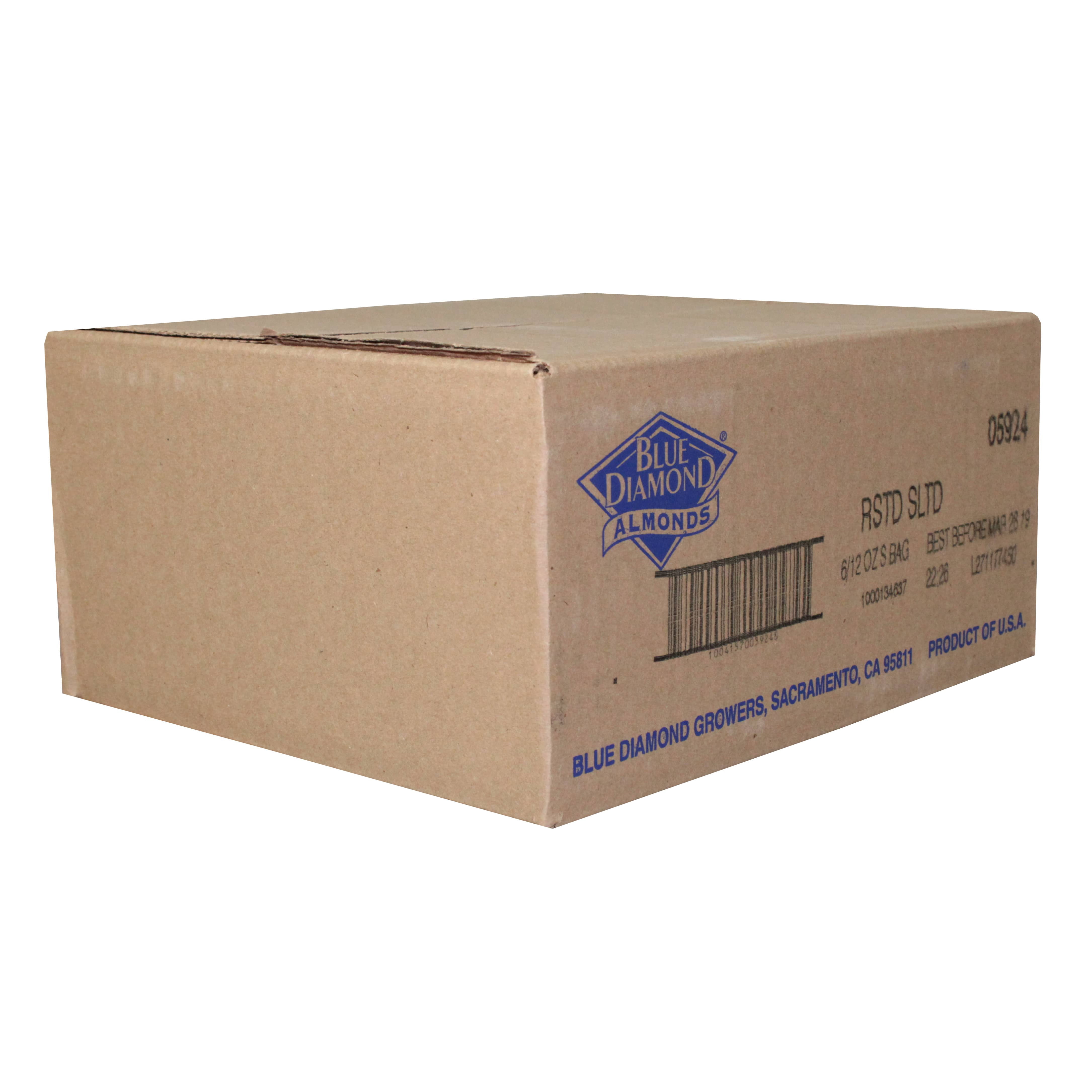 (Price/Case)Blue Diamond Almonds Almonds Roasted Salted 12Oz, 12 Ounces, 6 per case
