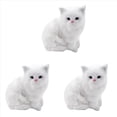 thumbnail image 1 of 3X Realista SimulacióN Peluche de Peluche Persa Gatos Juguetes MuñEcas DecoracióN de Mesa NiñOs NiñOs NiñAs, 1 of 5
