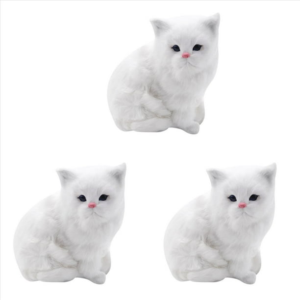 3X Realista SimulacióN Peluche de Peluche Persa Gatos Juguetes MuñEcas DecoracióN de Mesa NiñOs NiñOs NiñAs