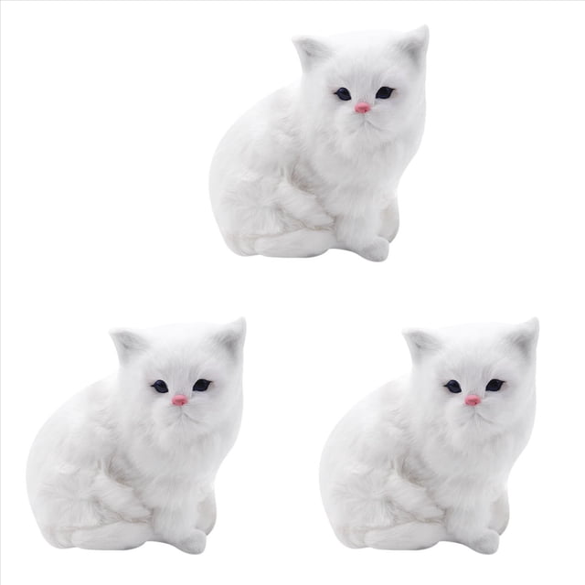 3X Realista SimulacióN Peluche de Peluche Persa Gatos Juguetes MuñEcas DecoracióN de Mesa NiñOs NiñOs NiñAs