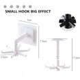thumbnail image 2 of 4Pcs 360° Rotating Folding Hook, Self-Adhesive 180°Vertical Flip Waterproof Utility Hook, Wall Mounted Kitchen Utensil Hanging Rack, Easy to Use for Home Office Travel, 2 of 6