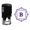 Violet, variant on Printtoo R-40 Square Swirl Border B Alphabet Monogram Initial Self Inking Rubber Stamp Office Stationary