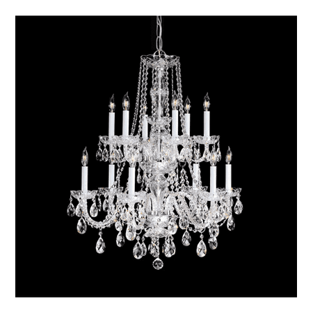 

Chandeliers 6 Light With Polished Chrome Clear Swarovski Strass Crystal Glass 26 inch 240 Watts - World of Lighting