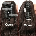 thumbnail image 4 of HAIRRO Claw Clip Ponytail Extension 24" Clip in Wavy Ponytail Hair Extensions Long Pony Tails for Women Extensions Ash Blonde Mix Light Brown Wave Hairpiece, 4 of 8