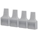 thumbnail image 3 of 4 Uds ruedas universales en forma de V tapones de ruedas taza para muebles para sofá cama silla gabinete gris, 3 of 5