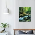 thumbnail image 3 of ARISTURING  Canvas Wall Art Beautiful Landscape/Scenery Forest Stream Smolny in Russian Primorye Reserve in Autumn Modern Home Art, 3 of 4
