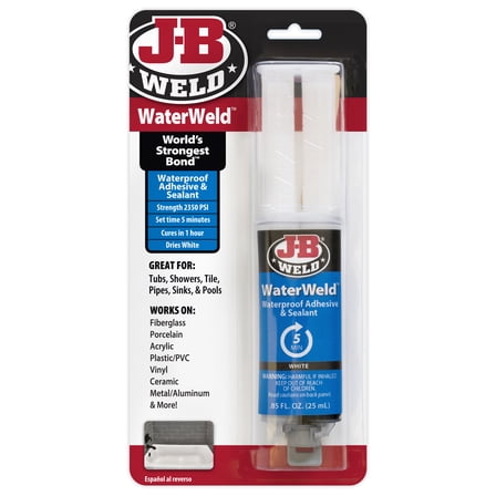 J-B Weld WaterWeld Epoxy Syringe, 25 mL