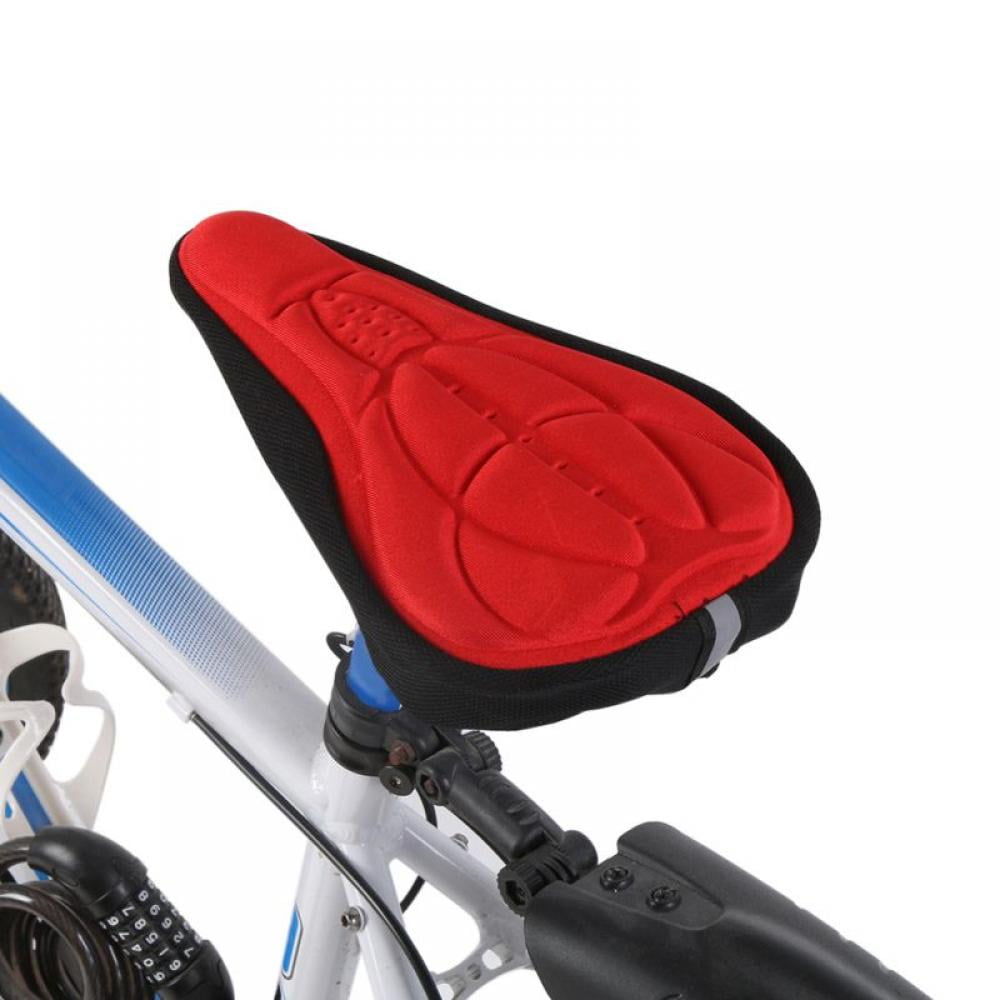 Soft 3D Padded Cycling Bicycle MTB Bike Saddle Seat Cover Cushion Sponge Foam Comfortable Saddles Mat Cushion Outdoor Mat 