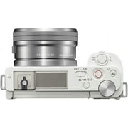 Sony ZV-E10 (White) Mirrorless Camera with16-50mm & 55-210mm Zoom Lenses + 64GB SD Card and More (International Version)