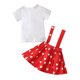 thumbnail image 4 of Vestido Para Niñas, Ropa Para Niñas Pequeñas, Moda Para Niños Pequeños, Lindo, Manga Larga, Dulce Corazón, Estampado De Letras, Volantes, Correa, Falda, Diadema, Traje Rojo Odeerbi  LM103-9613, 4 of 9