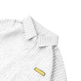 thumbnail image 3 of Camisa a rayas para hombre, camisas informales de moda de media manga con botones para hombre para verano, 3 of 8