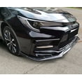 thumbnail image 3 of Ikon Motorsports Front Bumper Lip Compatible With 2020-2024 Toyota Corolla SE XSE 4-Door Sedan Carbon Fiber Print 3PC PP Polypropylene IKON Style Front Lip Lower Chin Spoiler Splitter, 3 of 9
