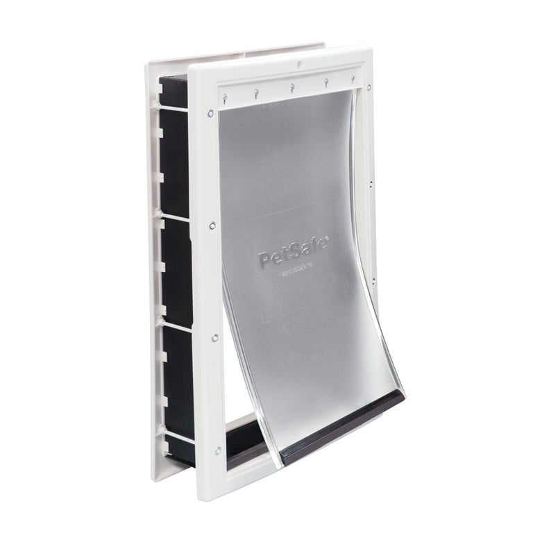 PetSafe Never Rust Plastic Dog Door, Large, Paintable White photo 1