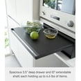 thumbnail image 6 of Yamazaki Home Countertop Drawer with Pull-Out Shelf, Black, Steel, Supports 37 pounds, 6 of 8