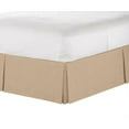 thumbnail image 2 of Splendid Collections Twin Size Dust Ruffles Bed Skirts - 15 Inch Tailored Drop - Double Brushed Microfiber Pleated Dust Ruffle - Easy Fit - Cozy and Breathable (Solid Taupe), 2 of 4