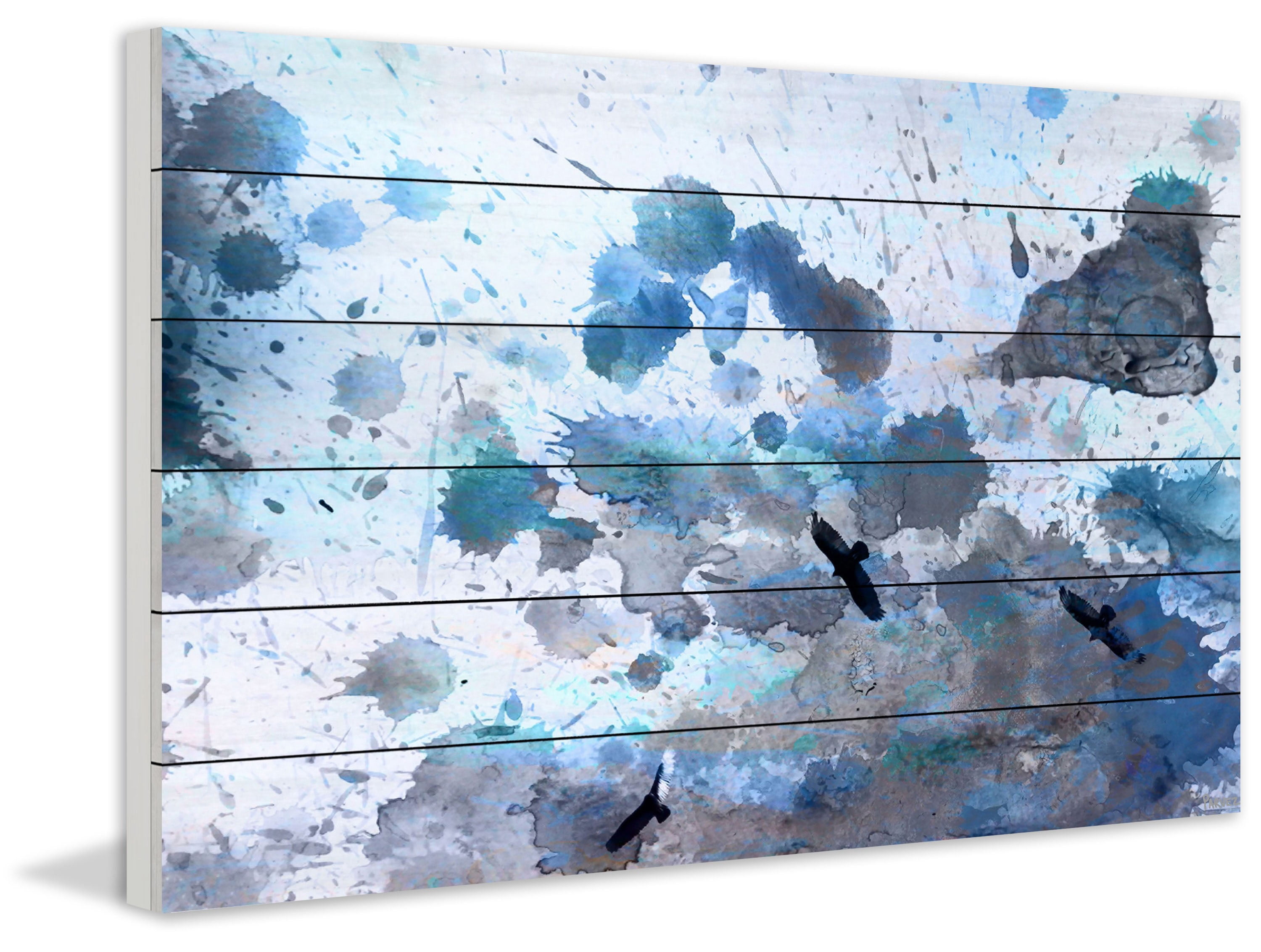 Parvez Taj Indian Wells White Wood Wall Art, 16" x 24"