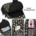 thumbnail image 4 of Sling Backpack,Minimalist Halloween Pattern Sling Bag with Water Bottle Holder,Waterproof Sling Bag for Men/Women with Headphone Jack for Hiking,Travel, 4 of 5